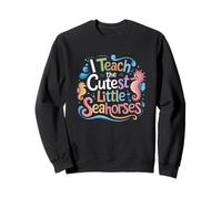 I Teach The Cutest Little Seahorses Teacher Sweatshirt