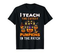 I Teach The Cutest Pumpkins in The Patch Funny Halloween T-Shirt Graphique avec Valeur
