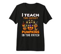 I Teach The Cutest Pumpkins in The Patch Funny Halloween T-Shirt Haut de Gamme