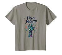 I Teach The Mighty Special Education Habilitation Educator T-Shirt, Enfant, Ardoise, 4 Ans