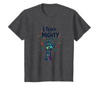 I Teach The Mighty Special Education Habilitation Educator T-Shirt, Enfant, Chiné Foncé, 6 Ans
