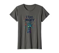 I Teach The Mighty Special Education Habilitation Educator T-Shirt, Femme, Asphalte, 3XL