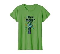I Teach The Mighty Special Education Habilitation Educator T-Shirt, Femme, Herbe, XS