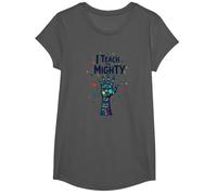 I Teach The Mighty Special Education Habilitation Educator T-Shirt, Fille, Asphalte, M