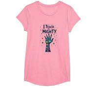 I Teach The Mighty Special Education Habilitation Educator T-Shirt, Fille, Rose, S