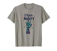 I Teach The Mighty Special Education Habilitation Educator T-Shirt, Homme, Ardoise, M