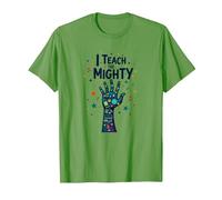 I Teach The Mighty Special Education Habilitation Educator T-Shirt, Homme, Herbe, M