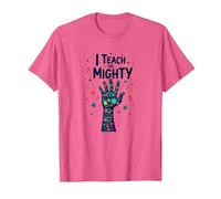 I Teach The Mighty Special Education Habilitation Educator T-Shirt, Homme, Rose chiné, XL