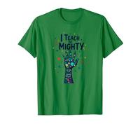 I Teach The Mighty Special Education Habilitation Educator T-Shirt, Homme, Vert Kelly, M