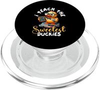 I Teach The Sweetest Duckies Teacher Canard en Caoutchouc PopSockets PopGrip pour MagSafe