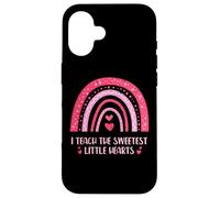 I Teach The Sweetest Little Hearts Rainbow Love Coque pour iPhone 16