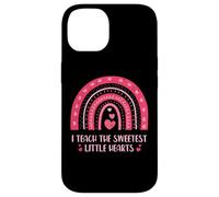I Teach The Sweetest Little Hearts School Teacher Coque pour iPhone 14