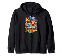 I Teach Tiny Humans to Read Reading Teacher Humour Sweat à Capuche