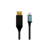 i-tec Adaptateur Câble USB-C vers DisplayPort 4K/60Hz, 1.5m, DP 1.2, 3840x2160, Compatible Windows/macOS/Linux/Android, Noir, Ref: C31CBLDP60HZ
