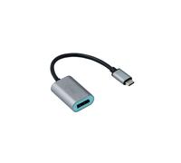 i-tec Adaptateur USB-C vers Display Port 4K/60Hz (C31METALDP60HZ) - Résolution max 3840x2160, 32bit, compatible Windows/macOS/Android, Longueur câble 0.15m