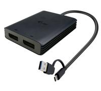 i-Tec - Adaptateur vidéo - 24 pin USB-C (M) pour DisplayPort (F) - Thunderbolt 4 - 27 cm - support pour 4K60Hz