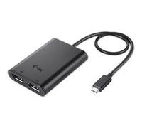 i-Tec - Adaptateur vidéo externe - USB-C 3.1 - 2 x DisplayPort - noir Noir G