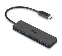 i-tec USB-C Fin 4-Port USB HUB 4x USB 3.0 Port pour Windows MacOS Android ChromeOS Thunderbolt 3 Compatible