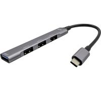 I-Tec Hub USB C31HUBMETALMINI4 4 ports USB-A USB 3.1 Gen1 5 Gbit/s Métal Passif