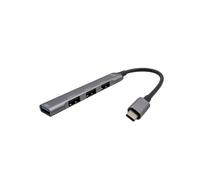 i-tec C31HUBMETALMINI4 : Hub USB-C vers USB 3.0 + 3x USB 2.0 Métal, 4 Ports, USB 3.2 Gen 1, Compatible Windows/macOS/Linux/Android