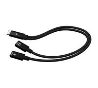 I-Tec Câble répartiteur USB-C C31DUALSPLITTERCBLPD – Audio / Données PD 100W – 30 cm Noir