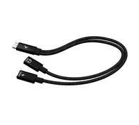 I-Tec Câble répartiteur USB-C C31DUALSPLITTERCBLPD – Audio / Données PD 100W – 30 cm Noir
