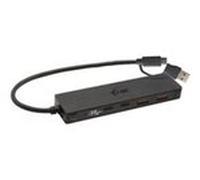 Hub USB I-tec - Concentrateur (hub) - 2 x SuperSpeed USB 3.0 + 2 x USB-C 3.1 Gen 1 - de bureau