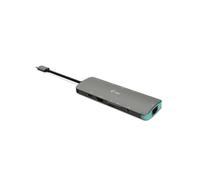 i-tec Dock USB-C Nano Metal 4K HDMI 60Hz, PD 100W, LAN RJ-45, Lecteurs SD/microSD, 3x USB 3.0, Audio Combo, Compatible Thunderbolt 3