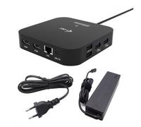 I-Tec Docking Station USB-C Dual HDMI 4K 100W con Caricatore Universale
