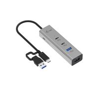 i-tec HUB Métal Universel CAHUBMETAL2A2CPD - 2x USB-A & 2x USB-C 3.2 Gen 1, Power Delivery 85W, Aluminium, Windows/macOS/Linux/Android