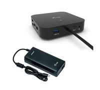 Station d'accueil PC portable I-tec USB-C Dual Display Docking Station with Power Delivery - Station d'accueil - USB-C / Thunderbolt 3 - 2 x DP - GigE - 112 Watt