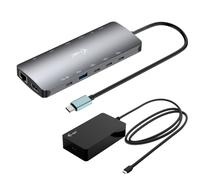 i-tec Metal USB-C Nano 3x Display Dock, 2x HDMI 1x USB-C video with Power Delivery 140W + Universal Charger 140 W
