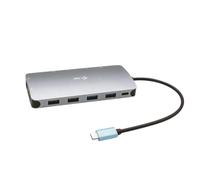 i-Tec USB-C Metal Nano 3x Display Docking Station + Power Delivery 100 W - Station d'accueil - USB-C / Thunderbolt 3 - HDMI, 2 x DP - 1GbE