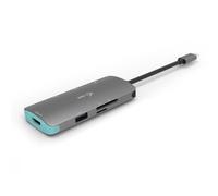 i-tec USB-C 4K Nano Station d'Accueil Métal 1x HDMI 3x USB 3.0 1x SD/MicroSD Power Delivery 100W pour Windows MacOS Android ChromeOS Thunderbolt 3 Compatible