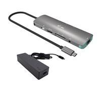 i-tec USB-C Metal Nano Docking Station 4K HDMI LAN with Power Delivery 100W + Universal Charger 100W