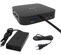 i-tec Station d'accueil USB-C HDMI Dual DP avec Power Delivery 100 W + Chargeur universel 100 W