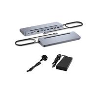 i-tec USB-C Metal Ergonomic 3x 4K Display Docking Station with Power Delivery 100 W + Universal Charger 100 W
