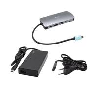 i-tec Station d'accueil métal USB-C Nano Dock C31NANOVGA77W HDMI/VGA LAN Chargeur 77 W Argent