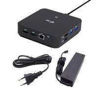 i-tec USB-C DP Dual HDMI Docking Station with Power Delivery 100 W + Universal Charger 100W Avec fil USB 3.2 Gen 2 (3.1 Gen 2) T