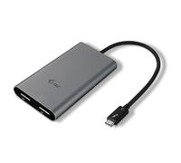 I-Tec Adaptateur vidéo Thunderbolt 3 vers 2x DisplayPort – 2×4K 60Hz macOS/Windows