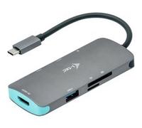 i-Tec USB-C Metal Nano Dock 4K HDMI + Power Delivery - station d'accueil - USB-C 3.1 - HDMI