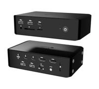 I-TEC Thunderbolt 5 Quattro Display DS 2xTB5 2xHDMI 1x2.5GLAN 1xAudio/Mic 1xUSB-C Gen2 4xUSB-A Gen2 SD+TF Cardreader PD 140W KL