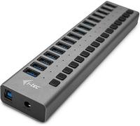 i-tec USB 3.0 Charging HUB 16port + Power Adapter 90 W - Intérieur - CA - Gris