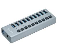 i-Tec USB 3.0 Hub de charge 10 ports avec adaptateur secteur externe - U3CHARGEHUB10