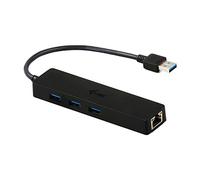 i-tec USB 3.0 3-Port Fin USB HUB avec Gigabit Ethernet Adapter USB 3.0 vers RJ-45 3x USB 3.0 pour Windows Mac Linux Android