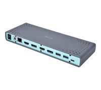 I-TEC USB 3.0/USB-C Dualdock 1x5K 2x4K 60Hz 2xHDMI 2xDP 1xGLAN 6xUSB 3.0 1xAudio/Mic Jack Kensington compatible with TB 3