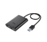 i-tec USB 3.0/USB-C vers Dual DisplayPort Video Adaptateur 2X DisplayPort 5K 60Hz/2x 4K 60Hz pour Windows Mac OS Android Ubuntu Thunderbolt 3 Compatible
