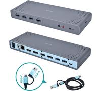 i-tec USB 3.0 / USB-C / Thunderbolt 3 Dual Display Docking Station ( CADUAL4KDOCK )