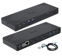 I-Tec Station d'accueil USB-A/C TB Dual Dock – Double écran – PD 100 W