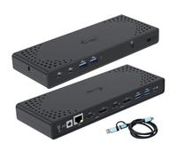 I-Tec Station d'accueil USB-A/C TB Dual Dock – Double écran – PD 100 W